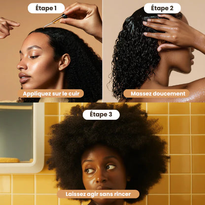 Huile de croissance de cheveux